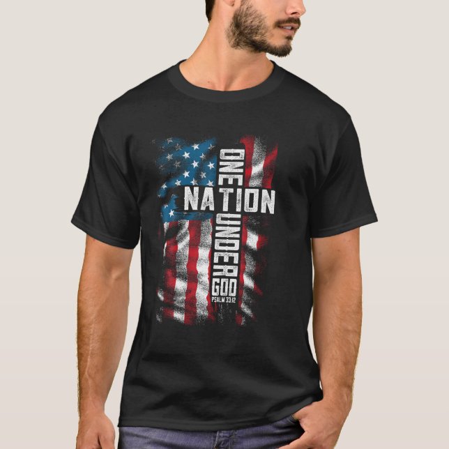 Kristian manar bible verse religion patriotic 4th  t shirt (Framsida)