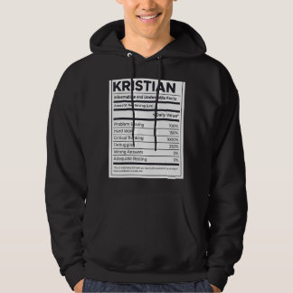 Kristian Nutrition Information Problem med att lös Hoodie
