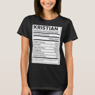 Kristian Nutrition Information Problem med att lös T Shirt
