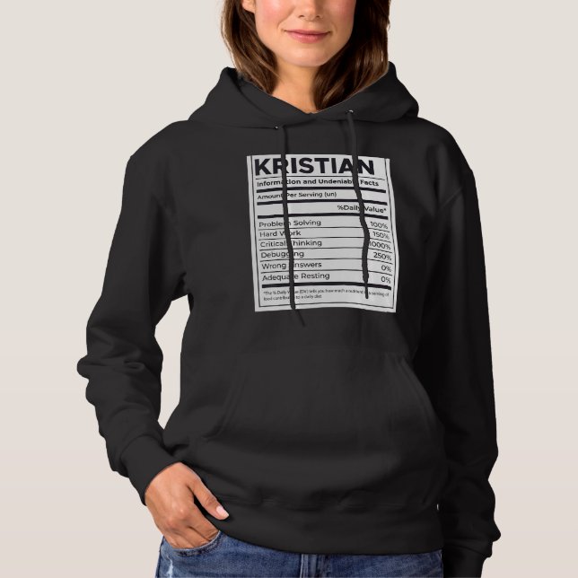 Kristian Nutrition Information Problem med att lös T Shirt (Framsida)