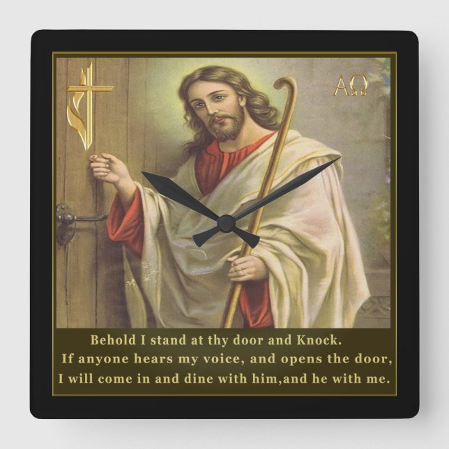 Kristianklockor Fyrkantig Klocka (Framsida)