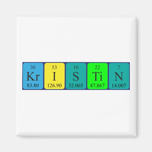 Kristin Periodisk bord namn magnet (Framsidan)