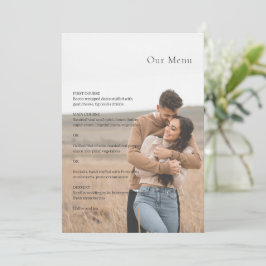 Kristin Photo Modern Bröllop Meny