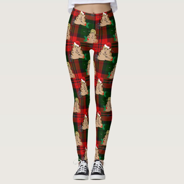 Kristmas-dumptrumplegeringar Leggings (Framsida)