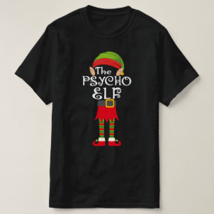 Kristmas för matchande psycho elf-familj t shirt