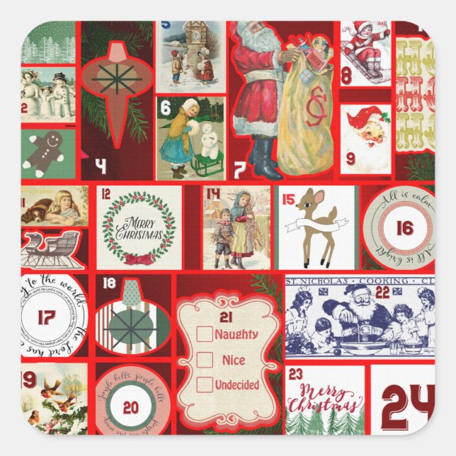 Kristmas förbi klistermärken (Framsida)