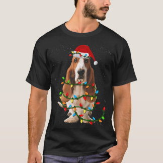 Kristmas, lustig basset hound hund älskare-design t shirt