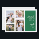 Kristmas multifoto-meddelande vid den mest underba meddelande<br><div class="desc">Modern,  grafisk,  minimal christmas-multifotokort för helgdag. Bild av modern 4-fotodesign med fantastisk tid på året</div>