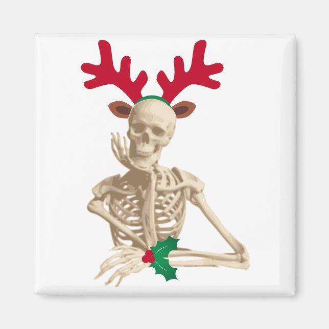 Kristmas renar skelett magnet (Framsidan)