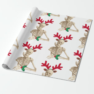 Kristmas renar skelett presentpapper