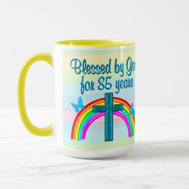 KRISTNA 85:E BIRTHDAG-BLESSINGARNA MUGG (Vänster)