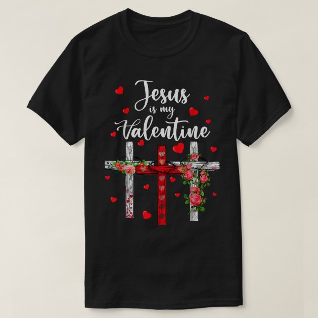 Kristna Alla Hjärtans Dag 2022 Jesus Är Min Pojkvä T Shirt (Design framsida)