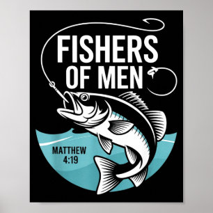 Kristna Anglare Fiskare Av Män Matteus 4 19 Vers Poster