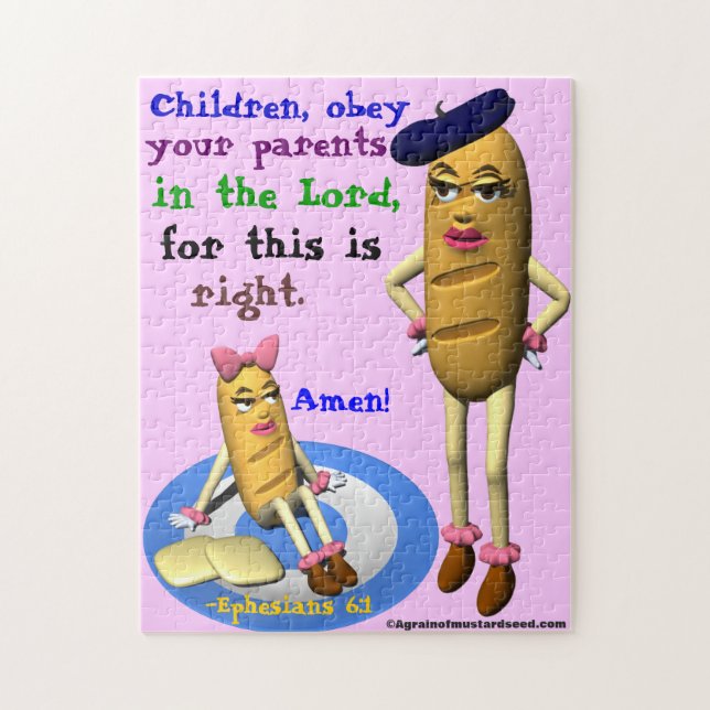 Kristna bibelcitationstecken pussel (Vertikal)