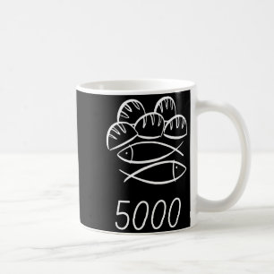 Kristna Bibeln Jesus 2 Fiskar 5 Bröd Mättar 5000  Kaffemugg