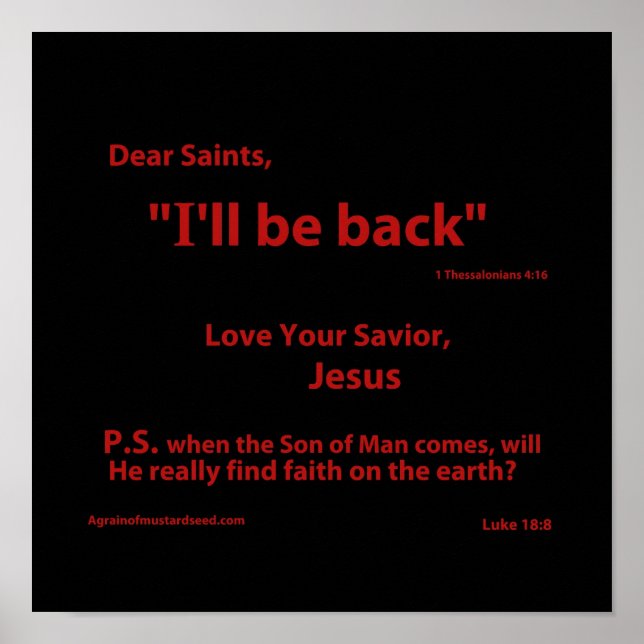 Kristna citat poster (Framsidan)