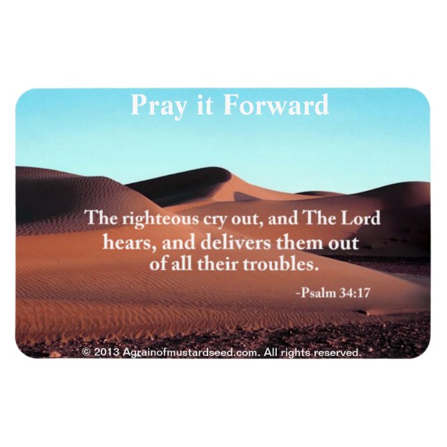 Kristna citattecken inspirerande magnet (Horisontell)