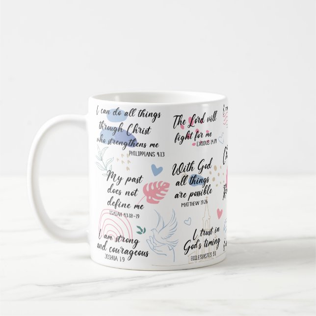 Kristna dagliga påminnelser kaffemugg (Vänster)