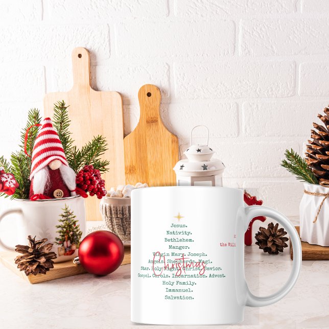 Kristna Faith Jesus-Religiösan Nativitet Jul Kaffemugg (Nativity Christmas Christian Faith Jesus Religious Coffee Mug)