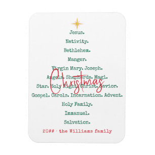 Kristna Faith Jesus-Religiösan Nativitet Jul Magnet