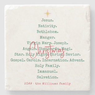 Kristna Faith Jesus-Religiösan Nativitet Jul Stenunderlägg