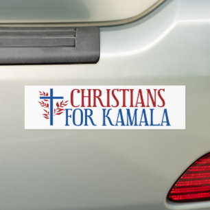 Kristna för Kamala 2024 Val Blue Kor Bildekal