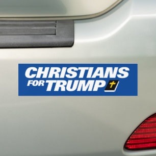 Kristna för trump 2024 bildekal