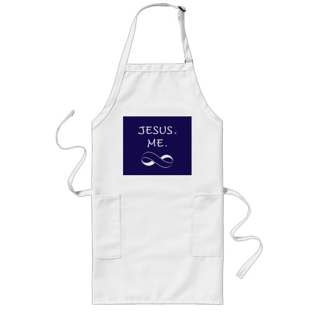 Kristna Förkläden Jesus Mig Oändlighet Bakning Hög (Framsidan)