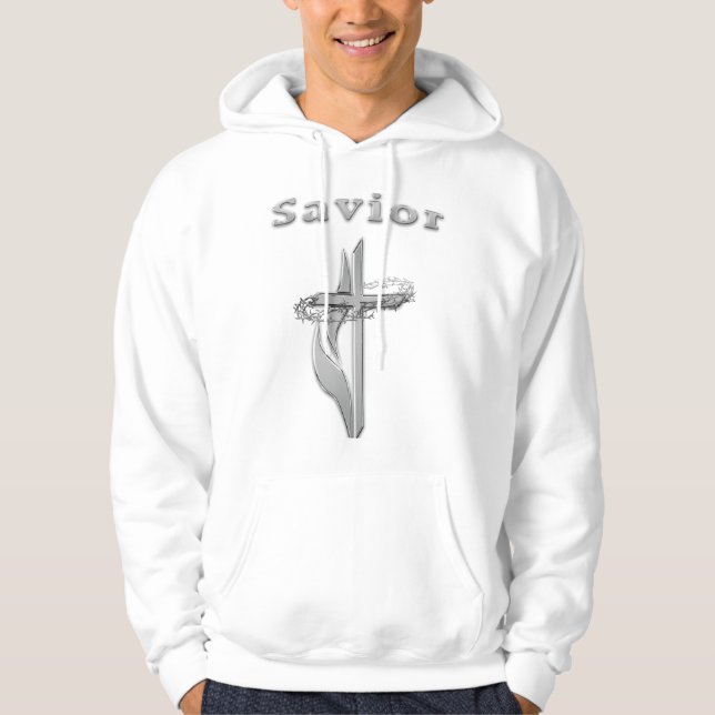 Kristna Frälsarkorset Hoodie (Framsida)
