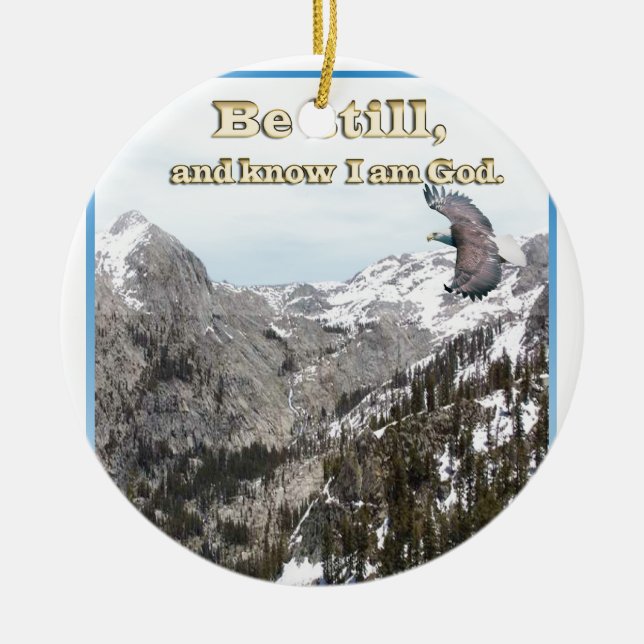 Kristna gåvor är stillbilden och vet julgransprydnad keramik (Framsidan)