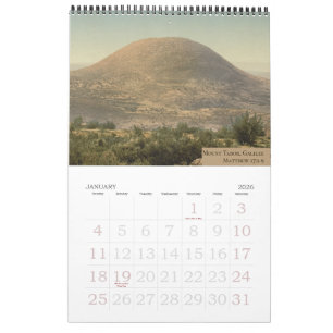 Kristna heliga platser i Heliga landet-kalender Kalender