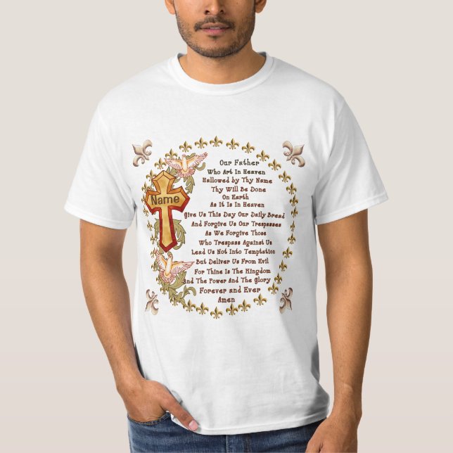 Kristna Herrens Bön T Shirt (Framsida)