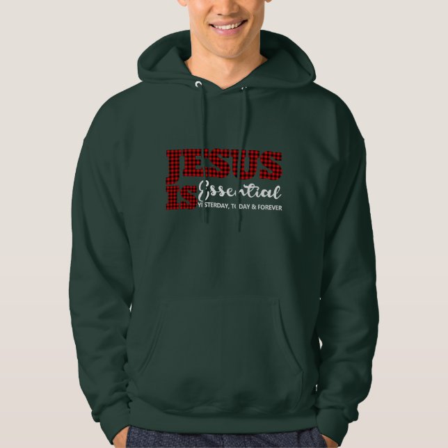 Kristna Jesus är en viktig kute. Hoodie (Framsida)