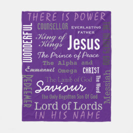 Kristna Jesus Namn Fleecefilt