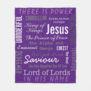 Kristna Jesus Namn Fleecefilt