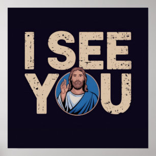 Kristna Jesus ser dig, Jesus jag ser dig Poster