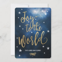 Kristna julkort Joy till världen!