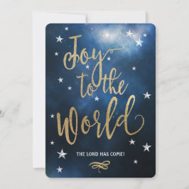 Kristna julkort Joy till världen!