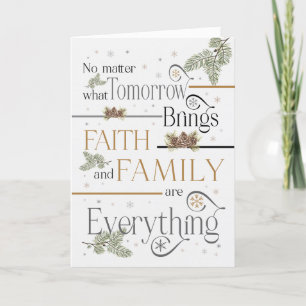 Kristna jultroende och familj - allt helgkort