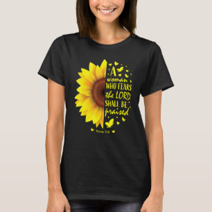 Kristna kvinnor Tonåring flickor Solrosblommor, sd T Shirt