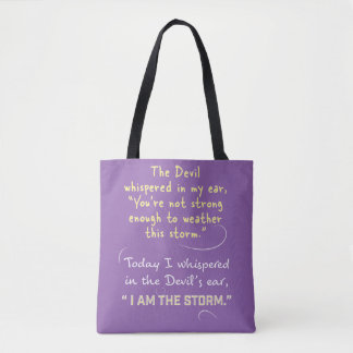 Kristna Kvinnor Totebags Djävulen Viska Gud Humor Tygkasse