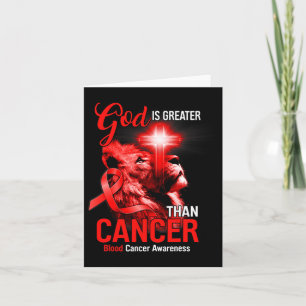 Kristna Lejona Kor Gud är Underbarare än cancer Re Kort
