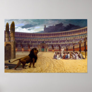 Kristna martyrers sista bön | J-L Gérôme | Poster