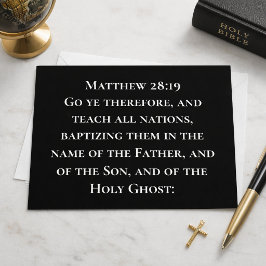 Kristna missioner lär alla nationer bibelvers vykort