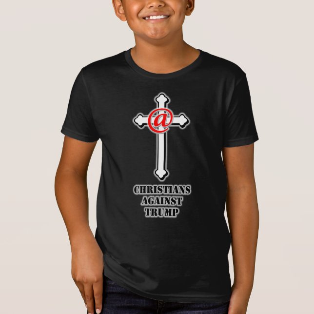 Kristna mot trump tee shirt (Framsida)