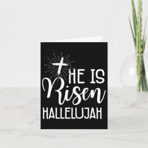 Kristna påsk Jesus Han är Risen Hallelujah Manar Kort