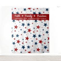 Kristna patriotiska stjärnor fotobås bakgrund