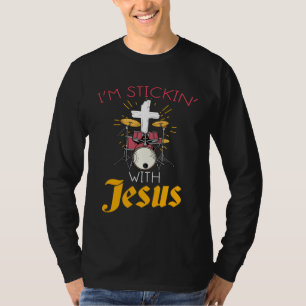 Kristna Rocktrummisar Skriver Ut Med Jesus T Shirt