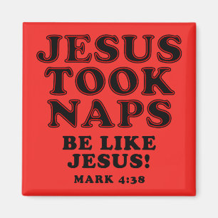 Kristna skämt Jesus tog tupplur Magnet