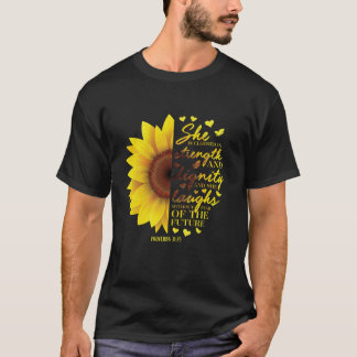 Kristna solrosgåvor Kvinnor, proverbs 31 Bibel T Shirt